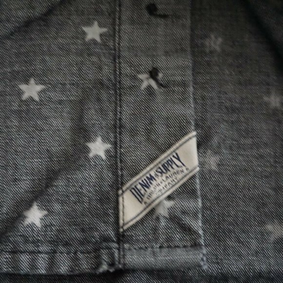 Denim & Supply Ralph Lauren Men's 100% Cotton Star Chambray Shirt Size L - Picture 6 of 7
